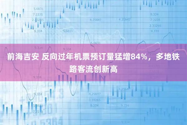前海吉安 反向过年机票预订量猛增84%，多地铁路客流创新高