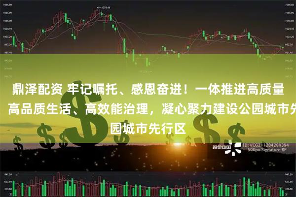 鼎泽配资 牢记嘱托、感恩奋进！一体推进高质量发展、高品质生活、高效能治理，凝心聚力建设公园城市先行区